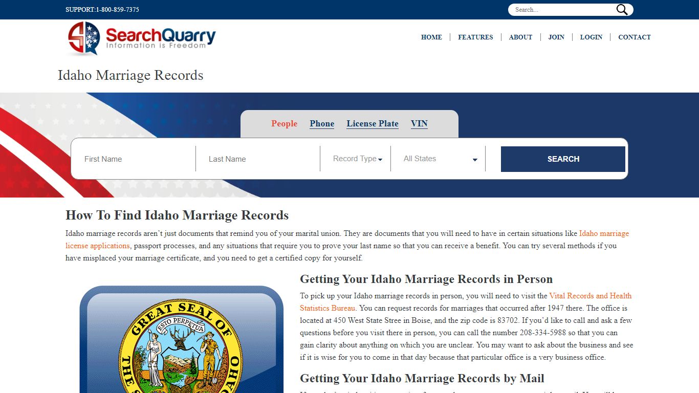 Free Idaho Marriage Records | Enter a Name to View Marriage Records